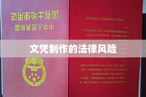 木垒文凭制作的法律风险