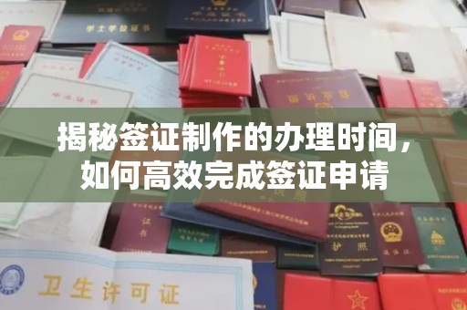 木垒揭秘签证制作的办理时间，如何高效完成签证申请
